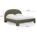Orphea Kale Green Performance Fabric King Upholstered Panel Bed