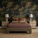 Orphea Kale Green Performance Fabric King Upholstered Panel Bed