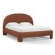 Orphea Autumn Red Performance Fabric King Upholstered Panel Bed