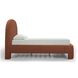 Orphea Autumn Red Performance Fabric King Upholstered Panel Bed