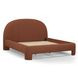 Orphea Autumn Red Performance Fabric King Upholstered Panel Bed