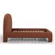 Orphea Autumn Red Performance Fabric King Upholstered Panel Bed