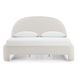 Orphea Off White Performance Fabric King Upholstered Panel Bed