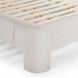 Orphea Off White Performance Fabric King Upholstered Panel Bed