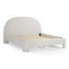 Orphea Off White Performance Fabric King Upholstered Panel Bed