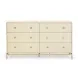 Pesce Cream 6 Drawer Dresser