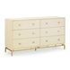 Pesce Cream 6 Drawer Dresser