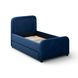 Briella Navy Blue Performance Velvet Upholstered Panel Storage Trundle Bedroom Set
