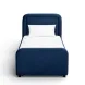 Briella Navy Blue Performance Velvet Upholstered Panel Storage Trundle Bedroom Set