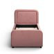 Briella Salmon Performance Velvet Twin Upholstered Panel Storage Trundle Bed