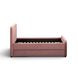 Briella Salmon Performance Velvet Twin Upholstered Panel Storage Trundle Bed