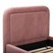 Briella Salmon Performance Velvet Twin Upholstered Panel Storage Trundle Bed