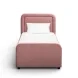 Briella Salmon Performance Velvet Twin Upholstered Panel Storage Trundle Bed