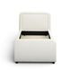 Briella Cream Performance Velvet Twin Upholstered Panel Storage Trundle Bed
