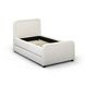 Briella Cream Performance Velvet Twin Upholstered Panel Storage Trundle Bed