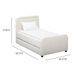 Briella Cream Performance Velvet Twin Upholstered Panel Storage Trundle Bed