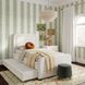 Briella Cream Performance Velvet Twin Upholstered Panel Storage Trundle Bed