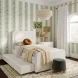 Briella Cream Performance Velvet Upholstered Panel Storage Trundle Bedroom Set