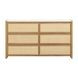 Paige Natural Oak 6 Drawer Dresser