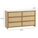 Paige Natural Oak 6 Drawer Dresser
