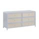 Patty Pastel Blue 6 Drawer Dresser