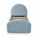 Moon Chambray Blue Performance Chenille Twin Bed