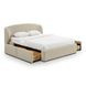 Corey Taupe Performance Fabric Upholstered Storage Panel Bedroom Set