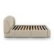 Corey Taupe Performance Fabric Queen Upholstered Storage Panel Bed