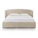 Corey Taupe Performance Fabric King Upholstered Storage Panel Bed