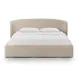 Corey Taupe Performance Fabric King Upholstered Storage Panel Bed