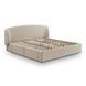 Corey Taupe Performance Fabric King Upholstered Storage Panel Bed