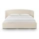 Corey Cream Performance Fabric King Upholstered Storage Panel Bed