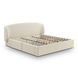 Corey Cream Performance Fabric King Upholstered Storage Panel Bed