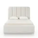 Parker Cream Performance Fabric Upholstered Panel Bedroom Set