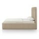 Parker Tan Performance Fabric Queen Upholstered Panel Bed