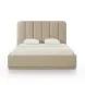 Parker Tan Performance Fabric King Upholstered Panel Bed