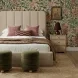 Parker Tan Performance Fabric King Upholstered Panel Bed