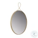 Ravina Braided Brass Round Wall Mirror
