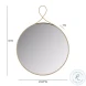 Ravina Braided Brass Round Wall Mirror