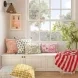Blossom Blue and White Accent Cushion Cover