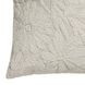 Tabitha Cream Square Embroidered Throw Pillow