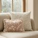 Tabitha Cream Square Embroidered Throw Pillow