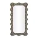 Charlene Watercolor Print Rectangular Squiggle Wall Mirror