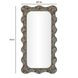 Charlene Watercolor Print Rectangular Squiggle Wall Mirror
