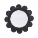 Coralie Black Round Wall Mirror