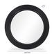 Tanya Black Round Wall Mirror
