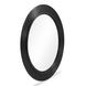 Tanya Black Round Wall Mirror