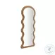 Rhodes Cinnamon Velvet 70" Floor Mirror