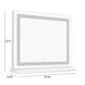 Lola Transparent 25" Rectangular Vanity Mirror with LED Panel