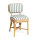 Dorine Mint Green and White Performance Fabric Upholstered Dining Chair